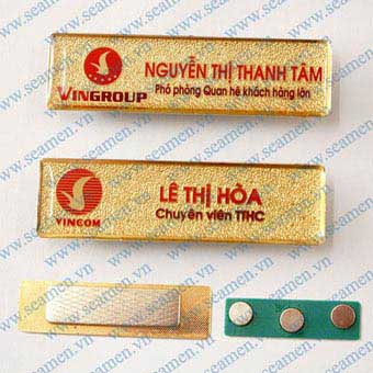 Thẻ tên mạ vàng Thẻ tên mạ vàng